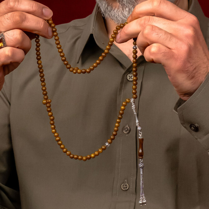 Misket Kesim Eski Malzemeden Katalin Namaz Tesbih - Tesbihcibaba