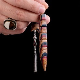 Multicolor Kafur Ağacı Balık Tesbih - 2
