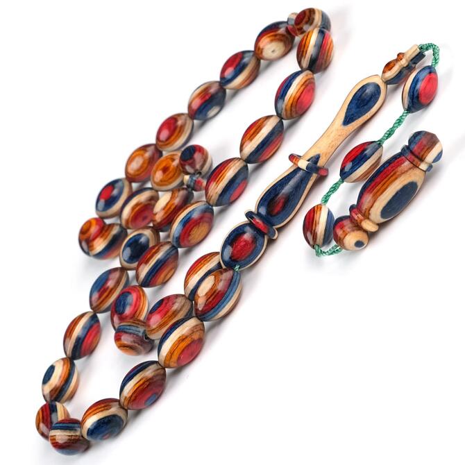 Multimix Blue Kafur Ağacı Tesbih - Tesbihcibaba