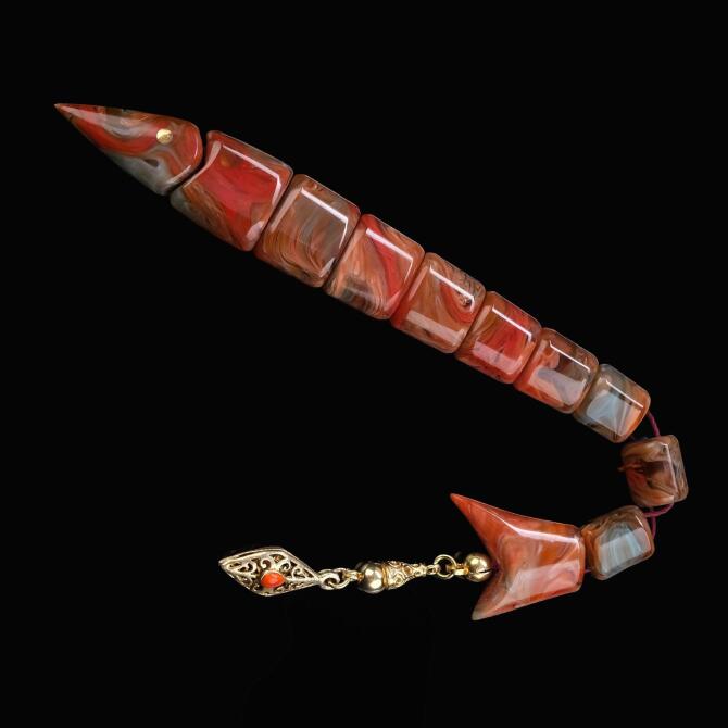 Multimix Sıkma Kehribar Balık Tesbih - Tesbihcibaba