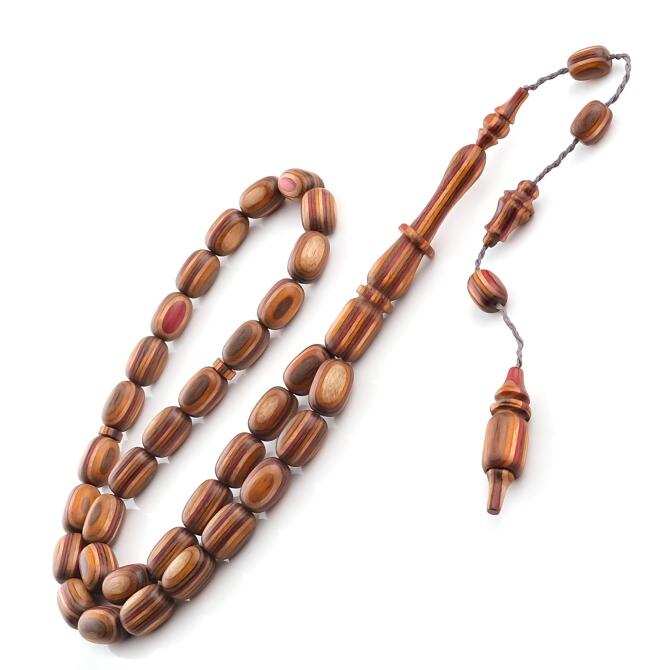 Alkan Usta İşçilik Naturel Renk Kafur Ağacı Tesbih - Tesbihcibaba