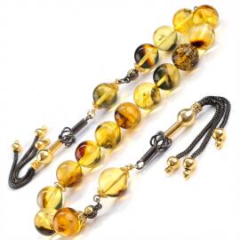 Old Class Damla Kehribar Zaza Tesbih - Tesbihcibaba