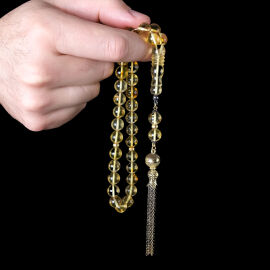 Old Class Her Tanesi Sinek Fosilli Misket Damla Kehribar Tesbih - 2