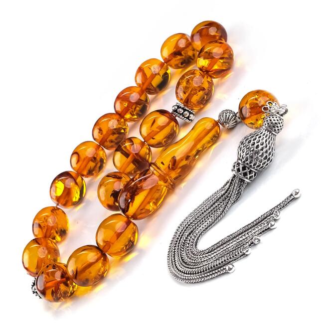 Old Class Maskot Baltık İncisi Damla Kehribar Tesbih - Tesbihcibaba