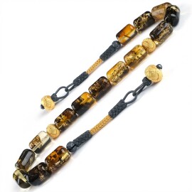 Old Class Özel Seri Kazaz Zaza Damla Kehribar Tesbih - Tesbihcibaba