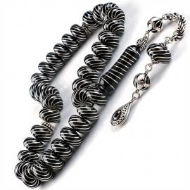 Old Collection Eşsiz Eser Basık Erzurum Oltu Taşı Tesbih - Tesbihcibaba