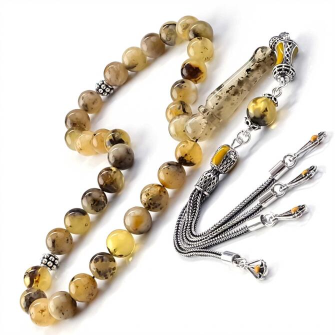 Old Klass Kaya Damla Kehribar Tesbih - Tesbihcibaba