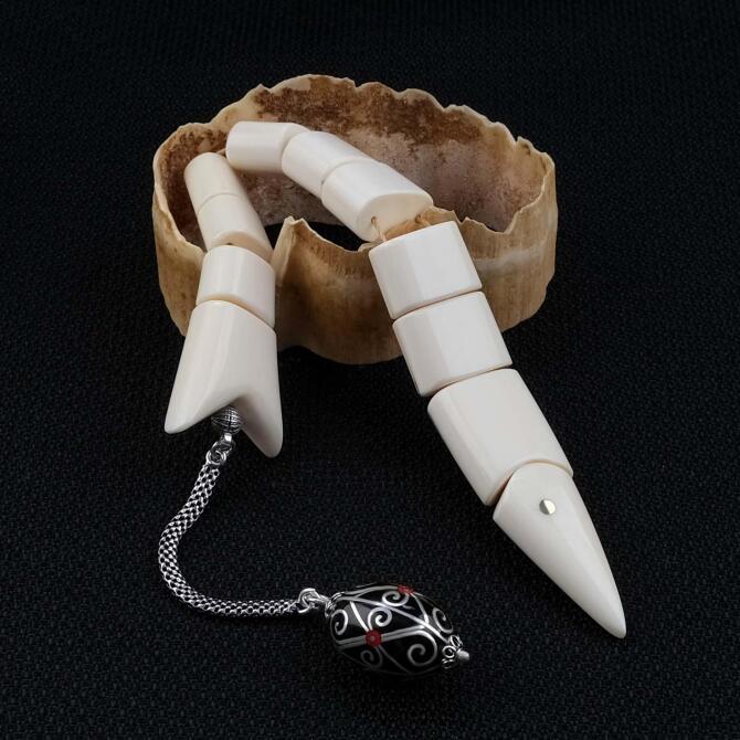 Oltu Tasarım Mors Dişi Balık Tesbih - Tesbihcibaba