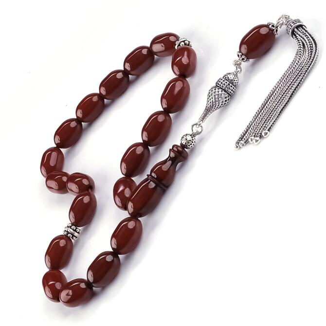 Osmanlı Benzetme Maskot Sıkma Kehriba Tesbih - Tesbihcibaba