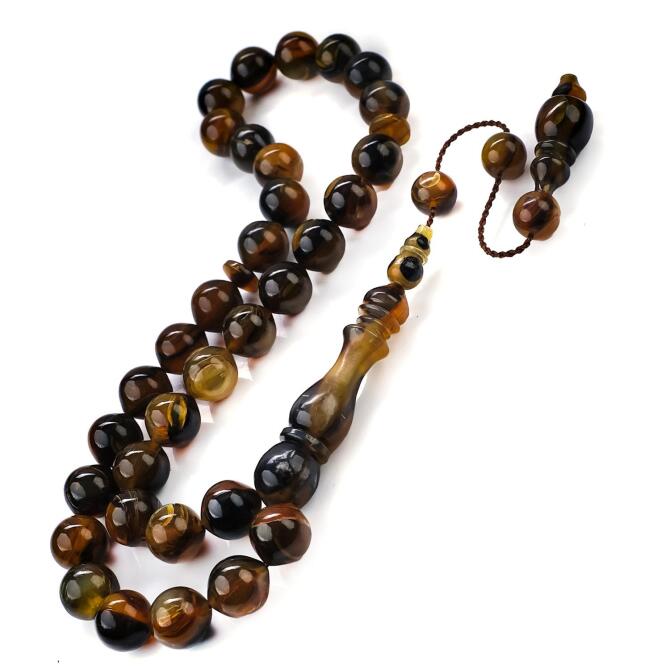 Özel Hareli Misket Koç Boynuzu Tesbih - Tesbihcibaba