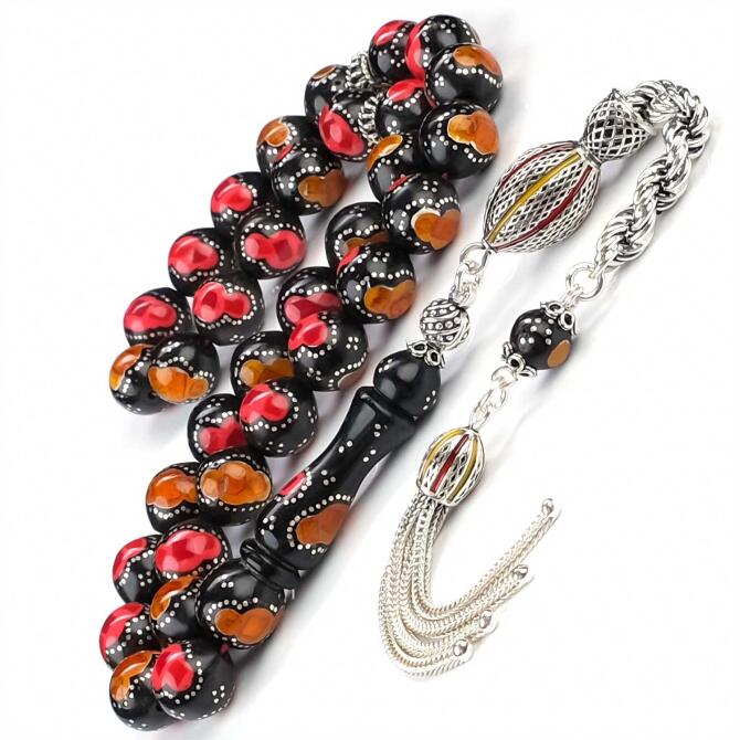 Özel İşlemeli Kuka Püskül Tesbih - Tesbihcibaba