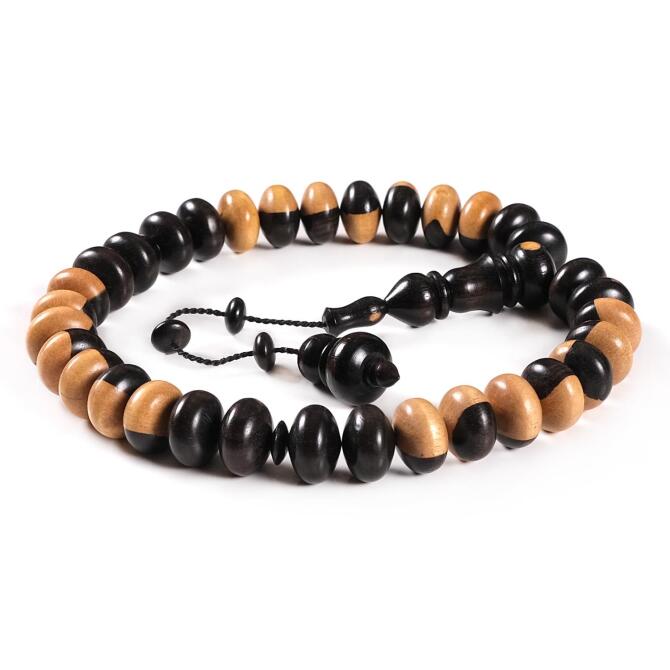 Özel Kesim Benekli Abanoz Tesbih - Tesbihcibaba