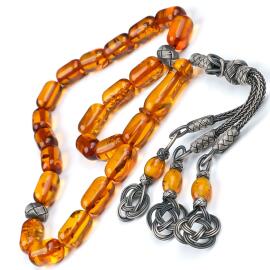 Özel Seri Kazaz Baltık İncisi Maskot Damla Kehribar Tesbih - 1