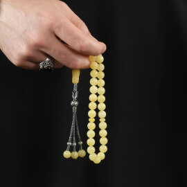 Özel Seri Petesburg El Örmesi Kazaz Kamçı Kaya Damla Kehribar Tesbih - 3