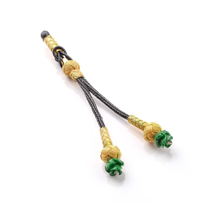 Özel Tasarım Çift Renk El Örmesi Tesbih Püskülü - Tesbihcibaba