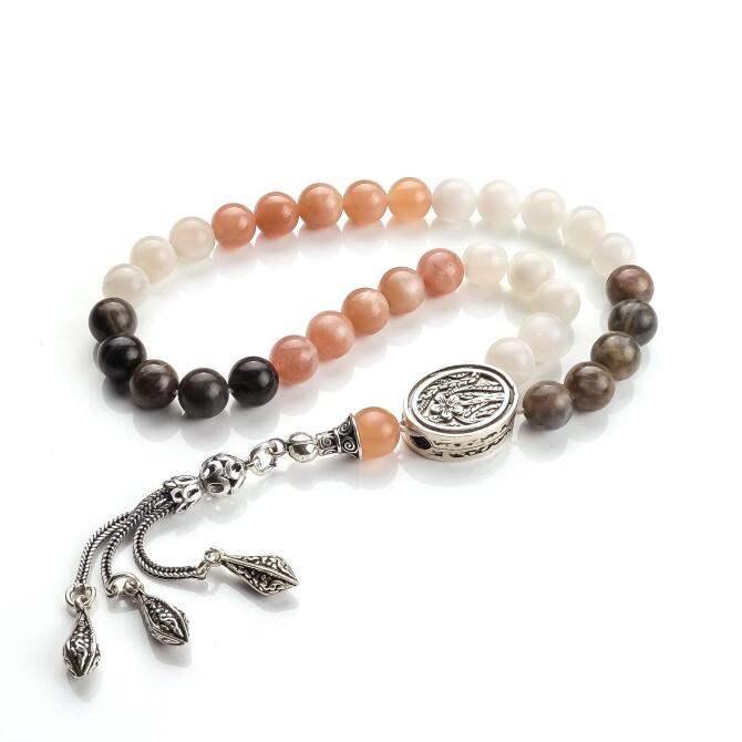 Özel Tasarım Karma Renk Aytaşı Taşı Tesbih - Tesbihcibaba