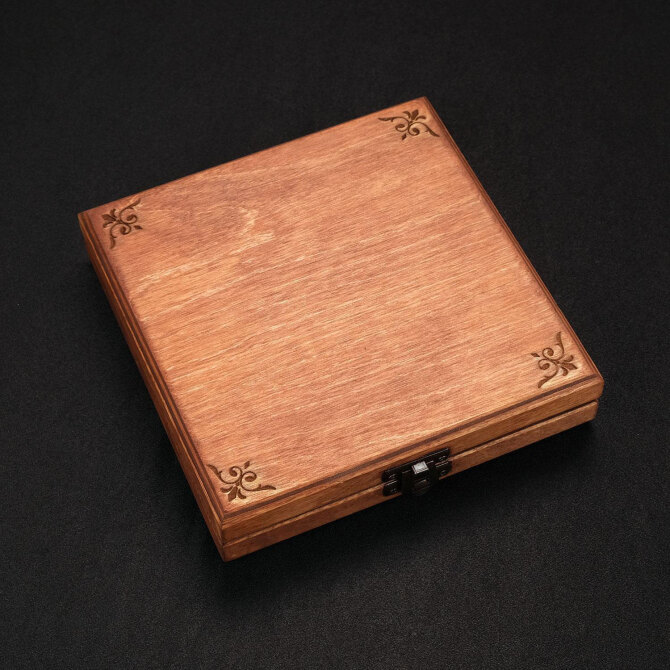 Özel Üretim Kare Ahşap Tesbih Kutusu Kızılçam - Tesbihcibaba