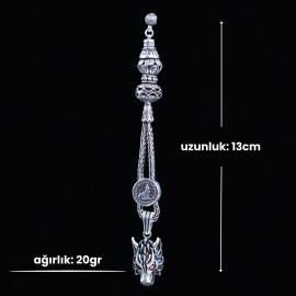 Özel Üretim Kurt Başlı Tesbih Püskülü - 2