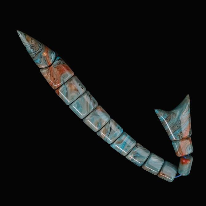 Özel Üretim Sıkma Kehribar Balık Tesbih - Tesbihcibaba