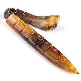  Usta İşi Koç Boynuzu Balık Tesbih - 2