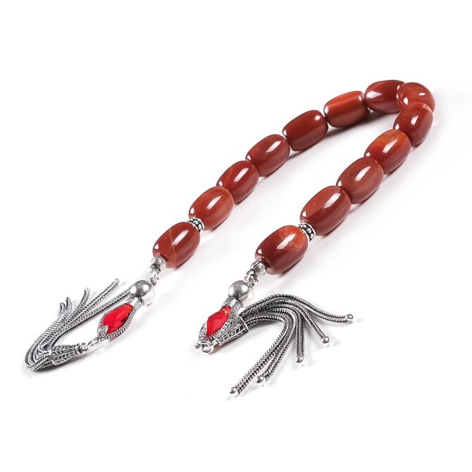 Özel Yapım Doğal Akik Taşı Zaza Tesbihi - Tesbihcibaba