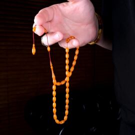 Özel Yapım Koleksiyonluk Osmanlı Kehribar Tesbih - 2
