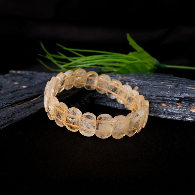 Para Taşı Sitrin Doğal Bileklik - Tesbihcibaba