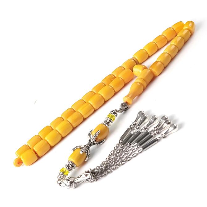 Pençe Püskül Eski Usül Benzetme Sıkma Kehribar Tesbih - Tesbihcibaba