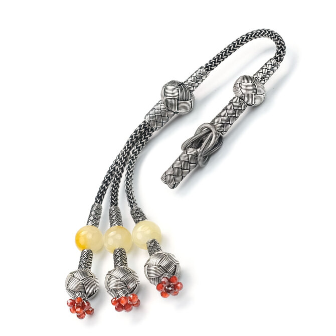 Premium Class El Emeği Usta İşi 1000 Ayar Kazaz Örme Püskül - Tesbihcibaba