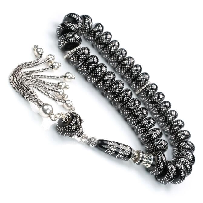 Premium Class Eşsiz Nebii Model Erzurum Oltu Taşı Tesbih - Tesbihcibaba