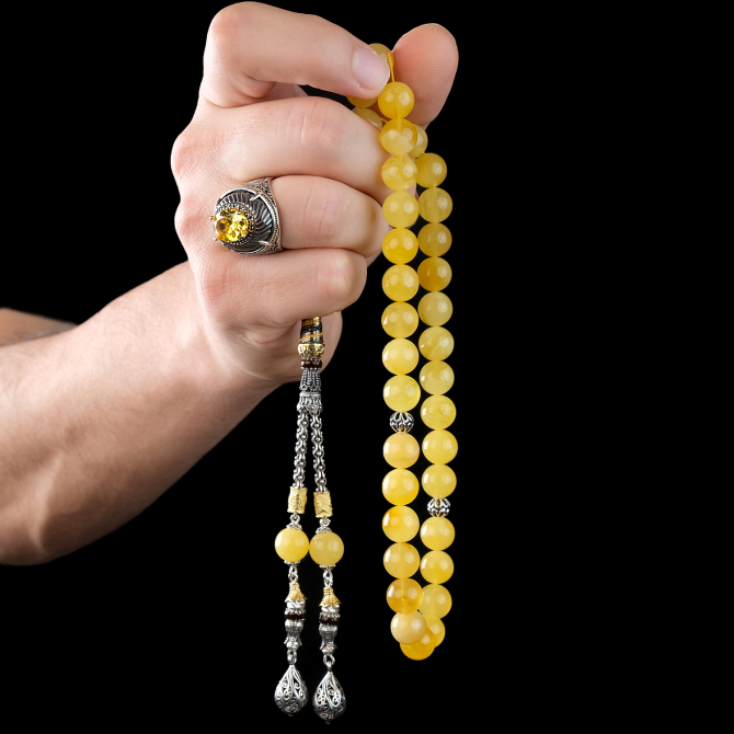 Kaliningrad Koleksiyon Ürünü Damla Kehribar Tesbih - Tesbihcibaba