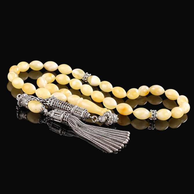 Kaliningrad Saltanat Model Damla Kehribar Tesbih - Tesbihcibaba