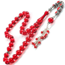 Red Amber Litvanya Yakutu Damla Kehribar Tesbih - 2