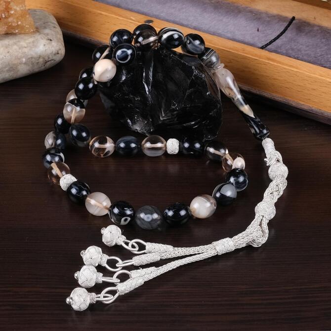 Reis Kamçı Dalmaçyalı Sıkma Kehribar Tesbih - Tesbihcibaba