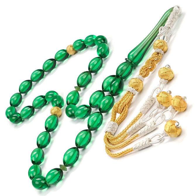 Reis Kamçı Özel Tasarım Sıkma Kehribarı Tesbih - Tesbihcibaba