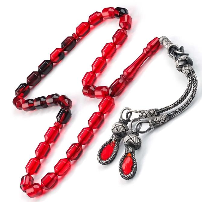 Renk Süzmesi Kazaz Tasarım Sıkma Kehribar Tesbih - Tesbihcibaba