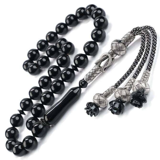 Sade ve Şık El Örmesi Kazaz Erzurum Oltu Taşı Tesbih - Tesbihcibaba