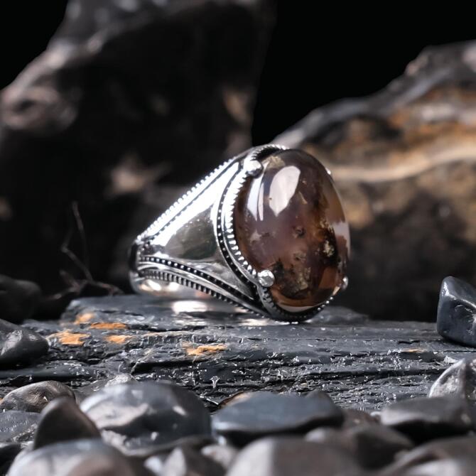 Sade Ve Şık Tasarımıyla Gümüş Yüzük - Tesbihcibaba