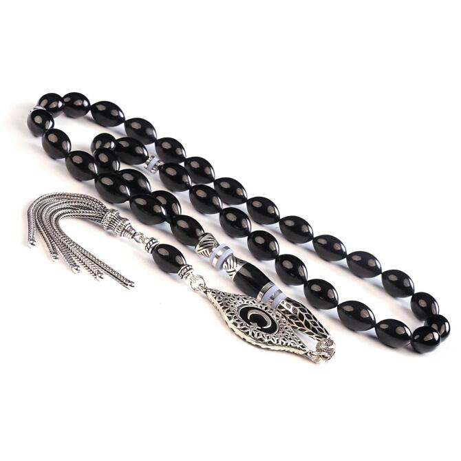 Sancak Püskül Nakkaş İmame Erzurum Oltu Taşı Tesbih - Tesbihcibaba