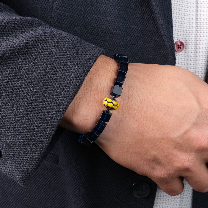 Saphire Azure Amber Damla Kehribar Bileklik - Tesbihcibaba