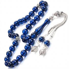 Sapphire Azure Saf Safir Damla Kehribar Tesbih - 2