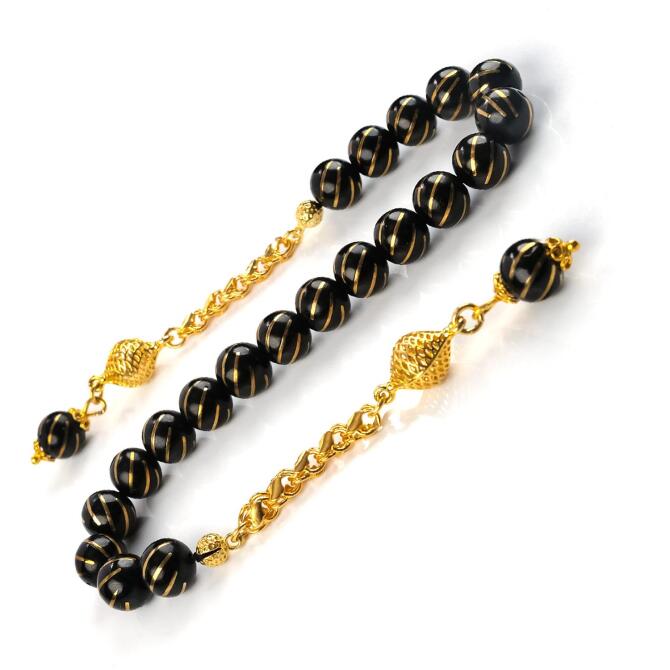 Sarmal Pirinç İşleme Oltu Taşı Zaza Tesbih - Tesbihcibaba