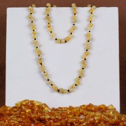 Sertifikalı Has Kehribar Bayan Kolye-Bileklik Seti - 2