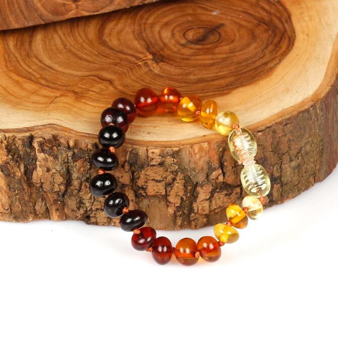 Sertifikalı Renk Süzmesi Kehribar Bebek Bileklik - Tesbihcibaba