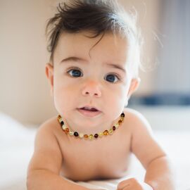 Karma Renk Sertifikalı Has Kehribar Bebek Diş Kolyesi - 2