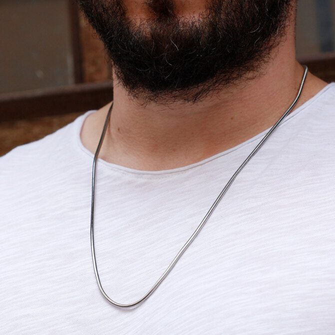 Sezonun Trendi 316L Erkek Çelik Kolye - Tesbihcibaba