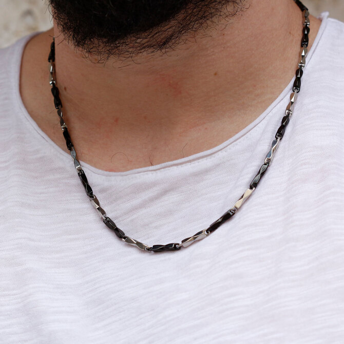 Sezonun Trendi Çelik Erkek Kolye - Tesbihcibaba