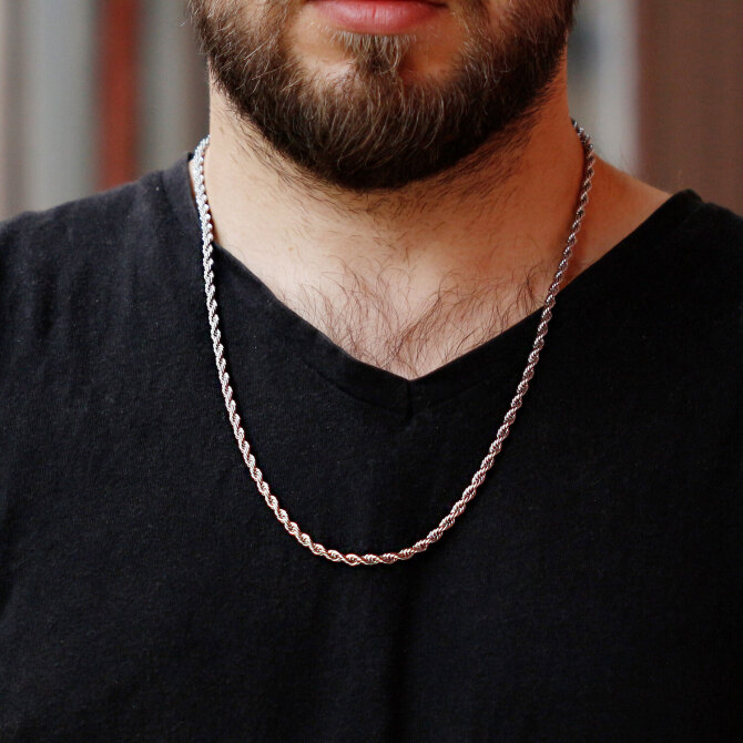 Sezonun Trendi Paslanmaz Çelik Erkek Kolye - Tesbihcibaba