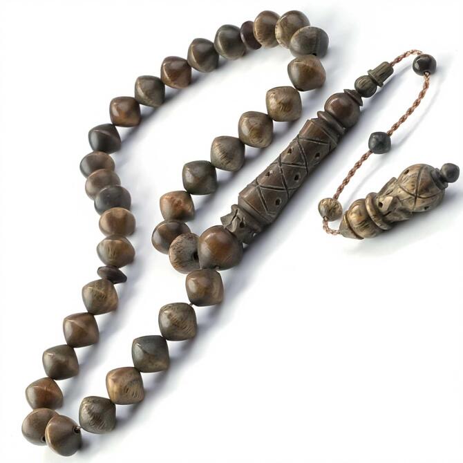 Sığırcık Kesim İşlemeli İmame Pelesenk Tesbih - Tesbihcibaba