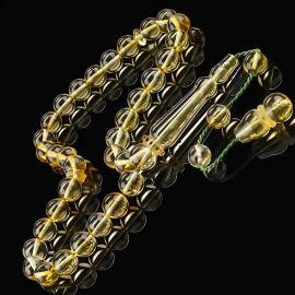 Sistemli Misket Damla Kehribar Tesbih - Tesbihcibaba